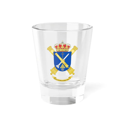 Coat of Arms of the 1st-73 Aspide Air Defence Artillery Group (Spain) (Coat of Arms) Shot Glass 1.5oz 1.5oz - Go Mug Yourself