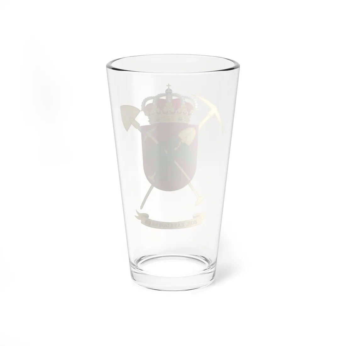 Coat of Arms of the 1st-8 Combat Engineer Battalion (Spain) (Coat of Arms) Pint Glass 16oz - Go Mug Yourself