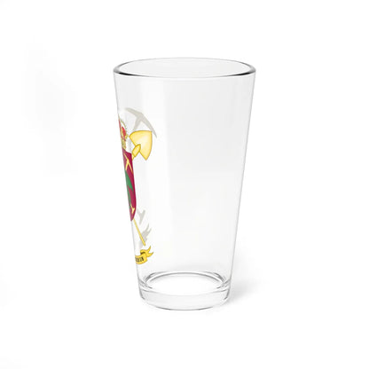 Coat of Arms of the 1st-8 Combat Engineer Battalion (Spain) (Coat of Arms) Pint Glass 16oz - Go Mug Yourself