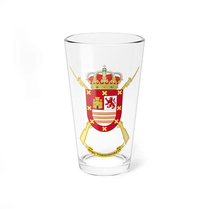 Coat of Arms of the 1st-9 Protected Infantry Battalion Fuerteventura (Spain) (Coat of Arms) Pint Glass 16oz 16oz - Go Mug Yourself