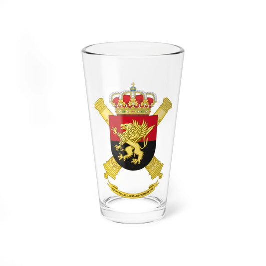 Coat of Arms of the 1st-93 Field Artillery Group (Spain) (Coat of Arms) Pint Glass 16oz 16oz - Go Mug Yourself