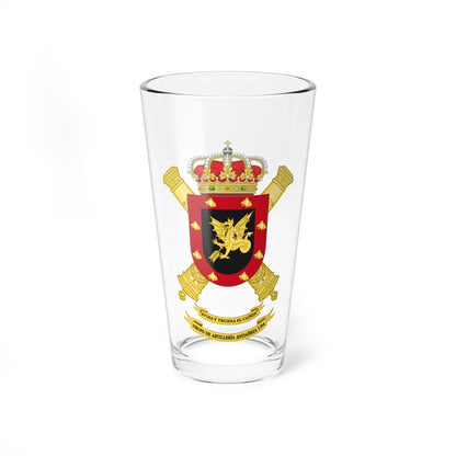 Coat of Arms of the 1st-94 Air Defence Artillery Group (Spain) (Coat of Arms) Pint Glass 16oz 16oz - Go Mug Yourself