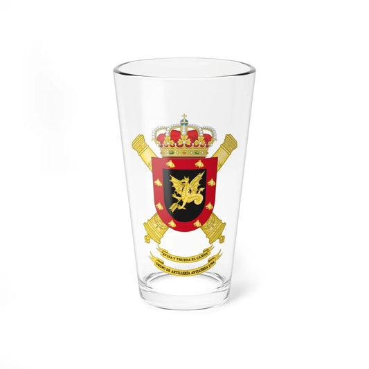 Coat of Arms of the 1st-94 Air Defence Artillery Group (Spain) (Coat of Arms) Pint Glass 16oz 16oz - Go Mug Yourself