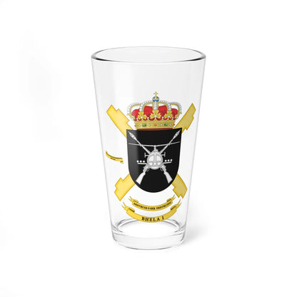 Coat of Arms of the 1st Attack Helicopter Battalion (Spain) (Coat of Arms) Pint Glass 16oz 16oz - Go Mug Yourself
