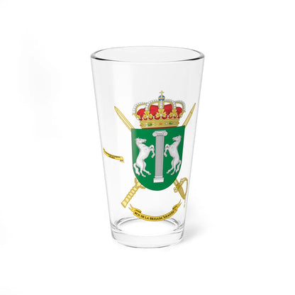 Coat of Arms of the 1st Brigade Aragón Headquarters Battalion (Spain) (Coat of Arms) Pint Glass 16oz 16oz - Go Mug Yourself