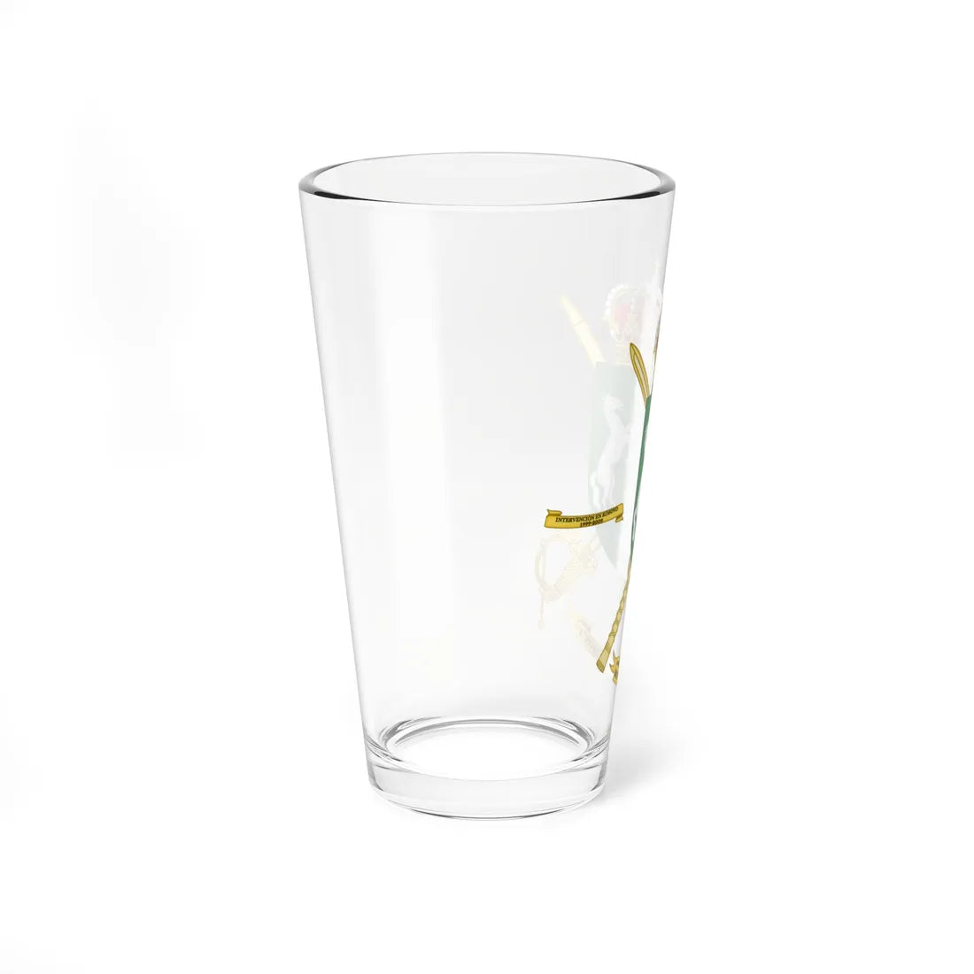 Coat of Arms of the 1st Brigade Aragón Headquarters Battalion (Spain) (Coat of Arms) Pint Glass 16oz - Go Mug Yourself