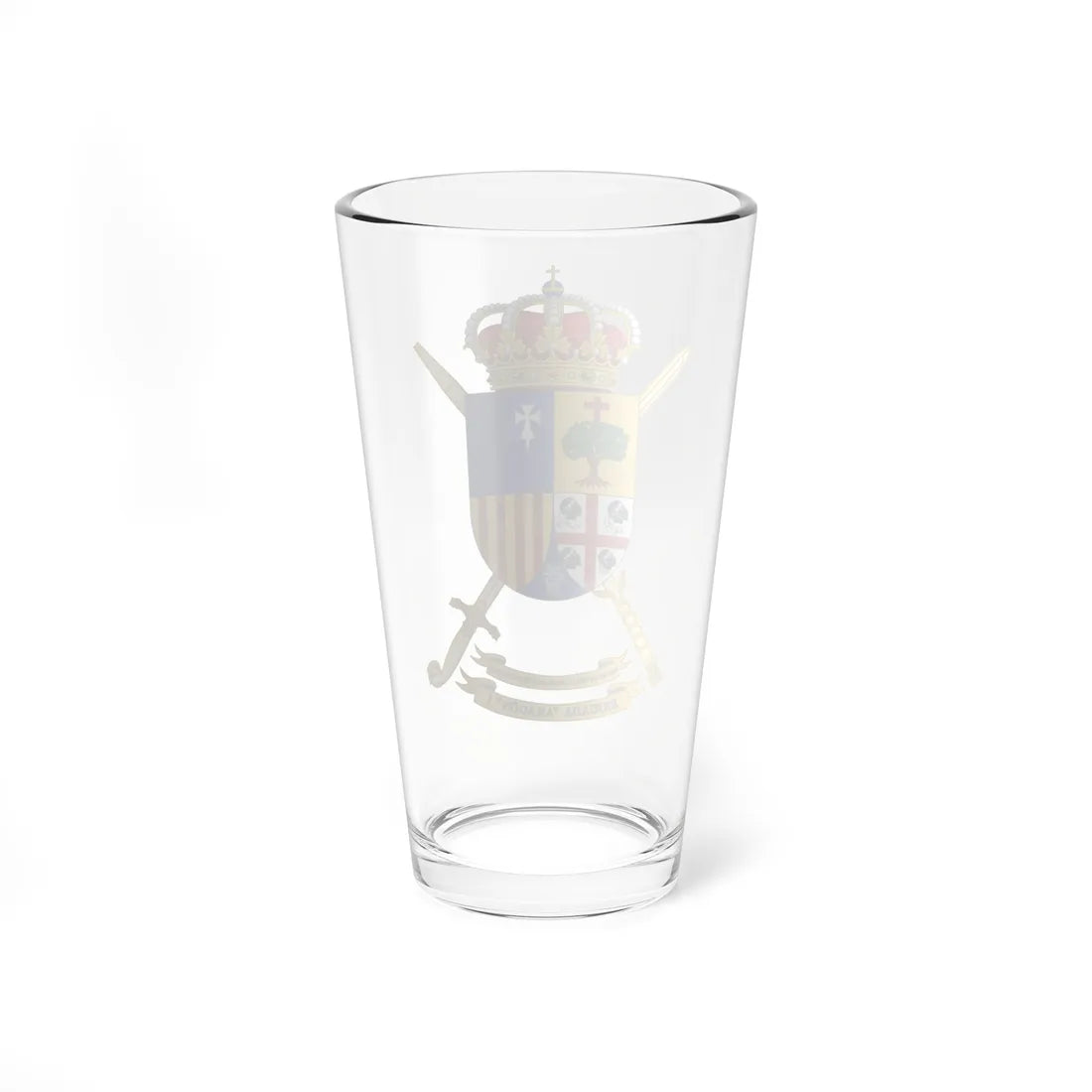 Coat of Arms of the 1st Brigate Aragón Polyvalent Brigade (Spain) (Coat of Arms) Pint Glass 16oz - Go Mug Yourself