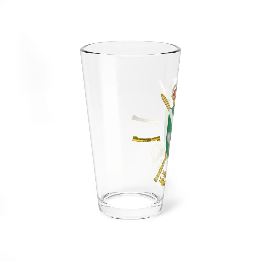 Coat of Arms of the 1st Civil-Military Cooperation Battalion (Spain) (Coat of Arms) Pint Glass 16oz - Go Mug Yourself