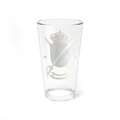 Coat of Arms of the 1st Civil-Military Cooperation Battalion (Spain) (Coat of Arms) Pint Glass 16oz - Go Mug Yourself