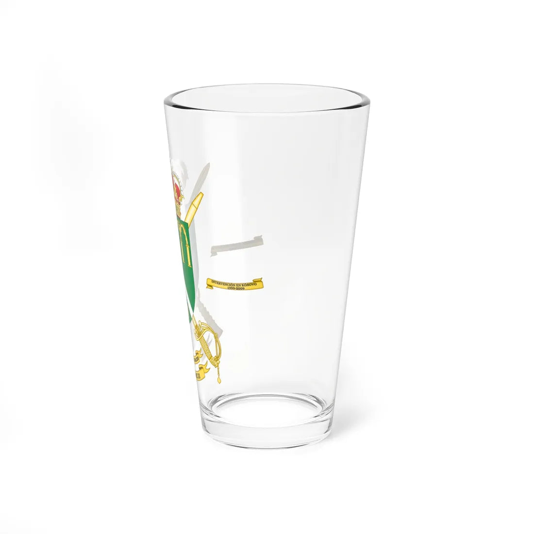 Coat of Arms of the 1st Civil-Military Cooperation Battalion (Spain) (Coat of Arms) Pint Glass 16oz - Go Mug Yourself