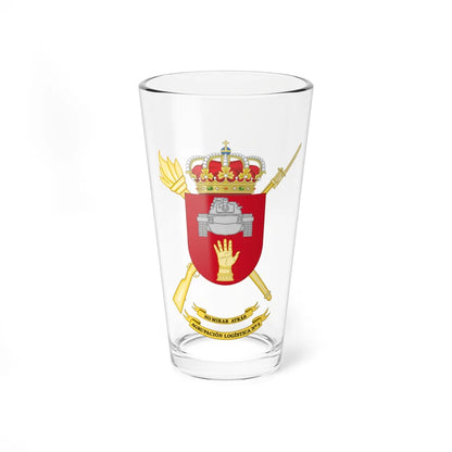 Coat of Arms of the 1st Divisional Logistics Group (Spain) (Coat of Arms) Pint Glass 16oz 16oz - Go Mug Yourself