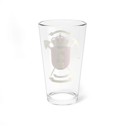 Coat of Arms of the 1st Engineer Battalion (Spain) (Coat of Arms) Pint Glass 16oz - Go Mug Yourself