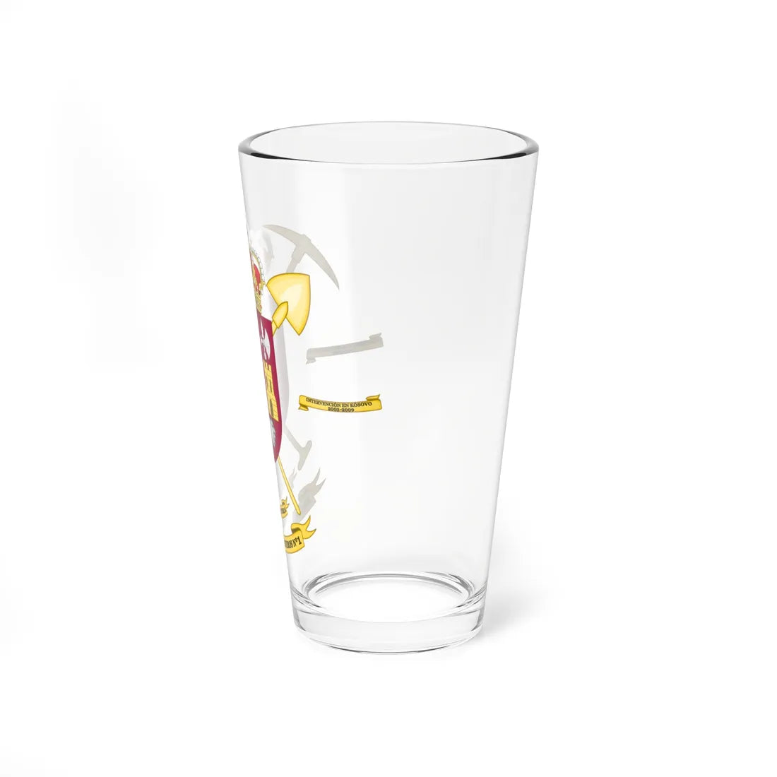 Coat of Arms of the 1st Engineer Regiment (Spain) (Coat of Arms) Pint Glass 16oz - Go Mug Yourself