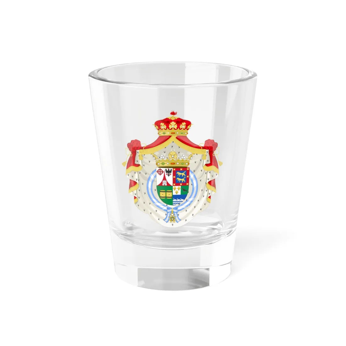 Coat of Arms of the 1st Marquess of Arias Navarro (Spain) (Coat of Arms) Shot Glass 1.5oz 1.5oz - Go Mug Yourself