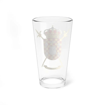 Coat of Arms of the 1st Military Police Battalion (Spain) (Coat of Arms) Pint Glass 16oz - Go Mug Yourself