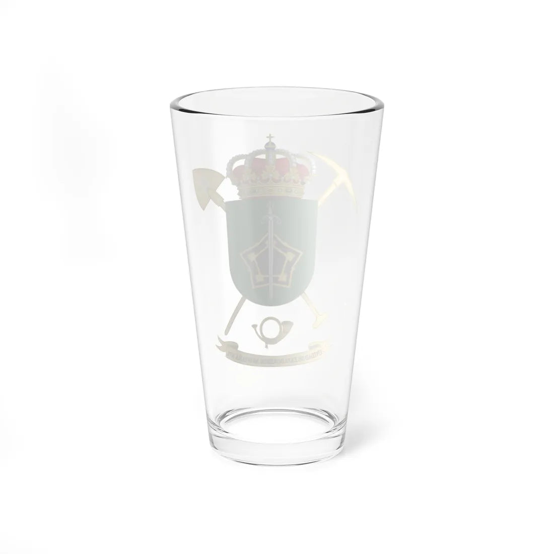 Coat of Arms of the 1st Mountain Engineer Unit (Spain) (Coat of Arms) Pint Glass 16oz - Go Mug Yourself