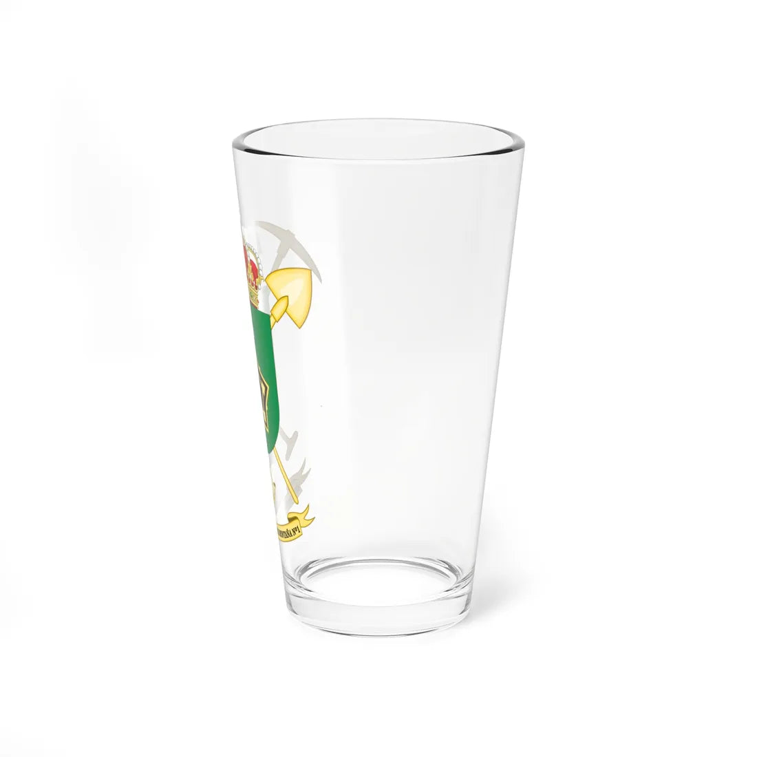 Coat of Arms of the 1st Mountain Engineer Unit (Spain) (Coat of Arms) Pint Glass 16oz - Go Mug Yourself