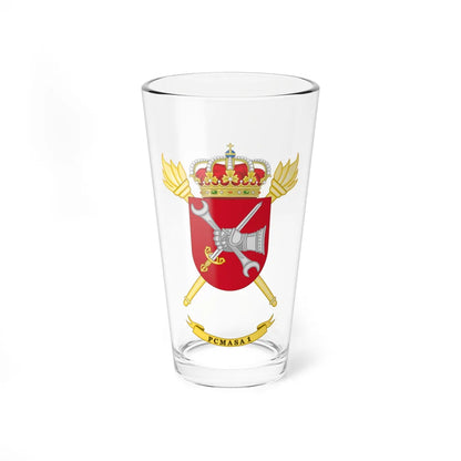 Coat of Arms of the 1st PCMASA (Spain) (Coat of Arms) Pint Glass 16oz 16oz - Go Mug Yourself