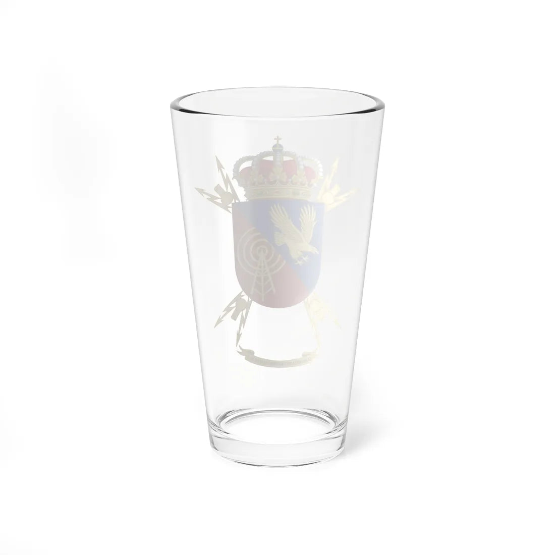 Coat of Arms of the 1st Signals Company (Spain) (Coat of Arms) Pint Glass 16oz - Go Mug Yourself