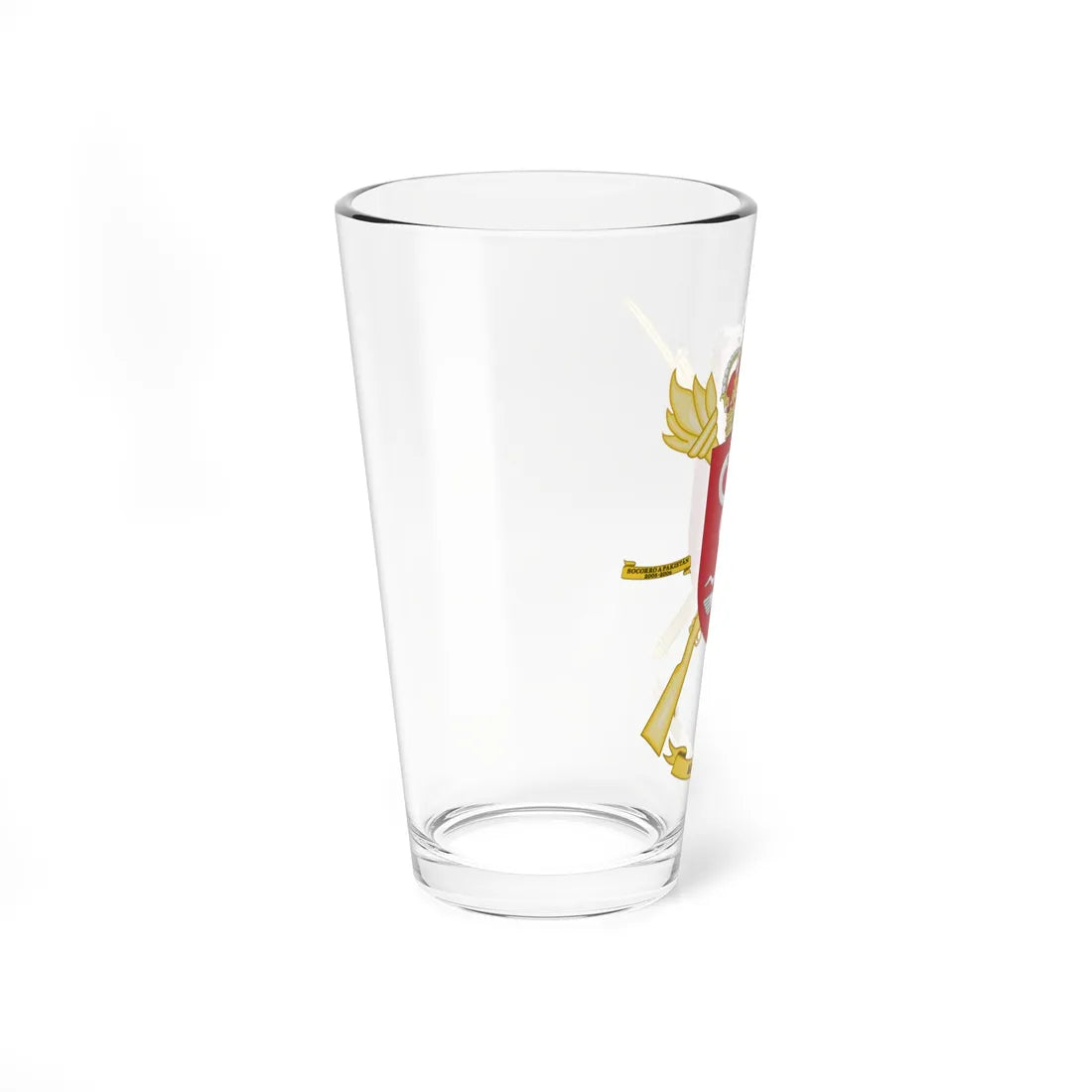 Coat of Arms of the 1st Spanish Army Health Services Group (Spain) (Coat of Arms) Pint Glass 16oz - Go Mug Yourself