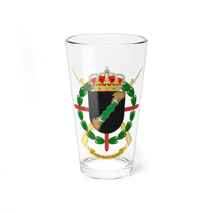 Coat of Arms of the 1st Spanish Legion Flag Comandante Franco (Spain) (Coat of Arms) Pint Glass 16oz 16oz - Go Mug Yourself