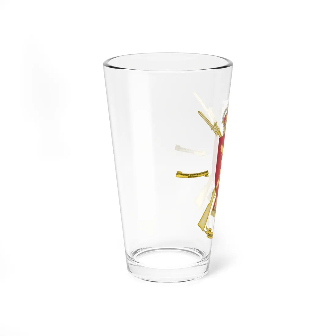 Coat of Arms of the 1st Spanish Legion Tercio Great Captain (Spain) (Coat of Arms) Pint Glass 16oz - Go Mug Yourself