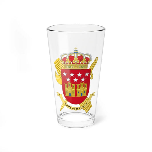 Coat of Arms of the 1st Zone of the Guardia Civil - Madrid (Spain) (Coat of Arms) Pint Glass 16oz 16oz - Go Mug Yourself