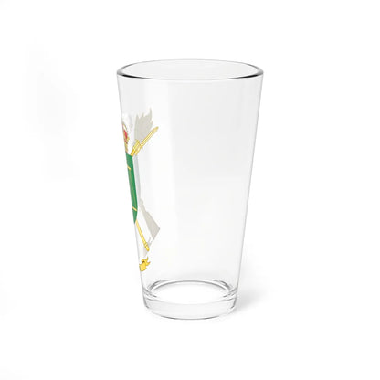 Coat of Arms of the 21st Logistics Support Group (Spain) (Coat of Arms) Pint Glass 16oz - Go Mug Yourself