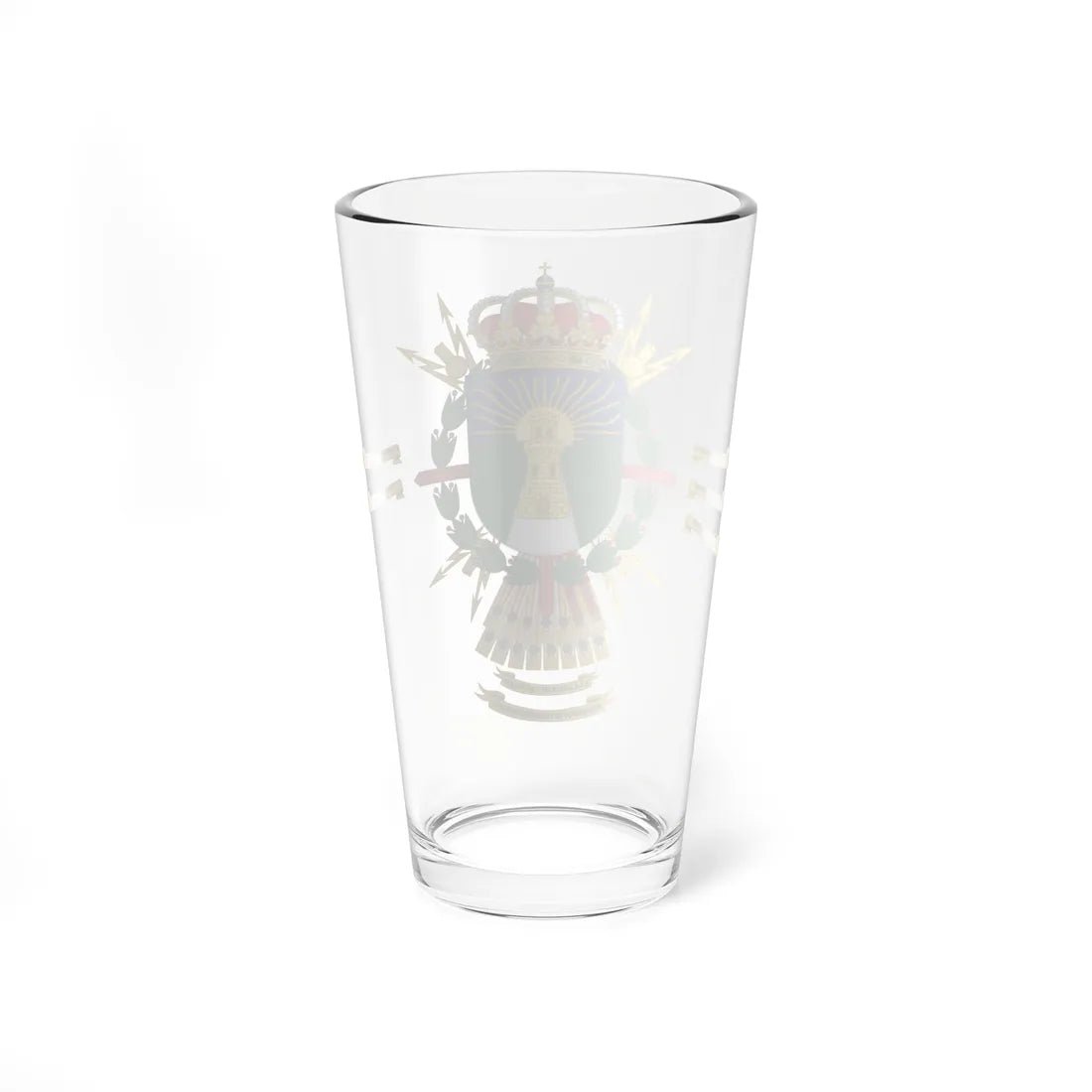 Coat of Arms of the 21st Signals Regiment (Spain) (Coat of Arms) Pint Glass 16oz - Go Mug Yourself