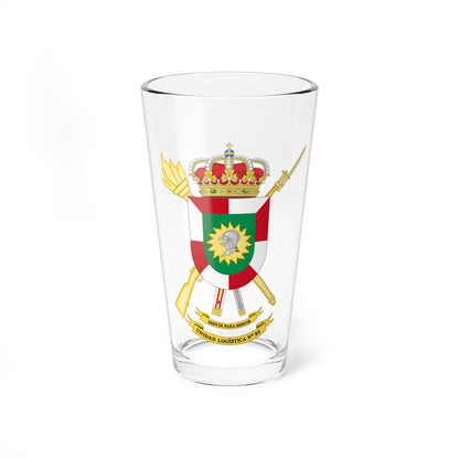 Coat of Arms of the 23rd Logistics Unit (Spain) (Coat of Arms) Pint Glass 16oz 16oz - Go Mug Yourself