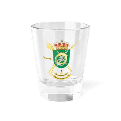 Coat of Arms of the 24th Logistics Unit (Spain) (Coat of Arms) Shot Glass 1.5oz 1.5oz - Go Mug Yourself