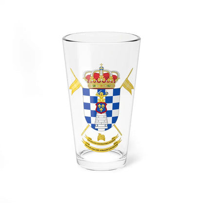 Coat of Arms of the 2nd-10 Armored Cavalry Group Almansa (Spain) (Coat of Arms) Pint Glass 16oz 16oz - Go Mug Yourself
