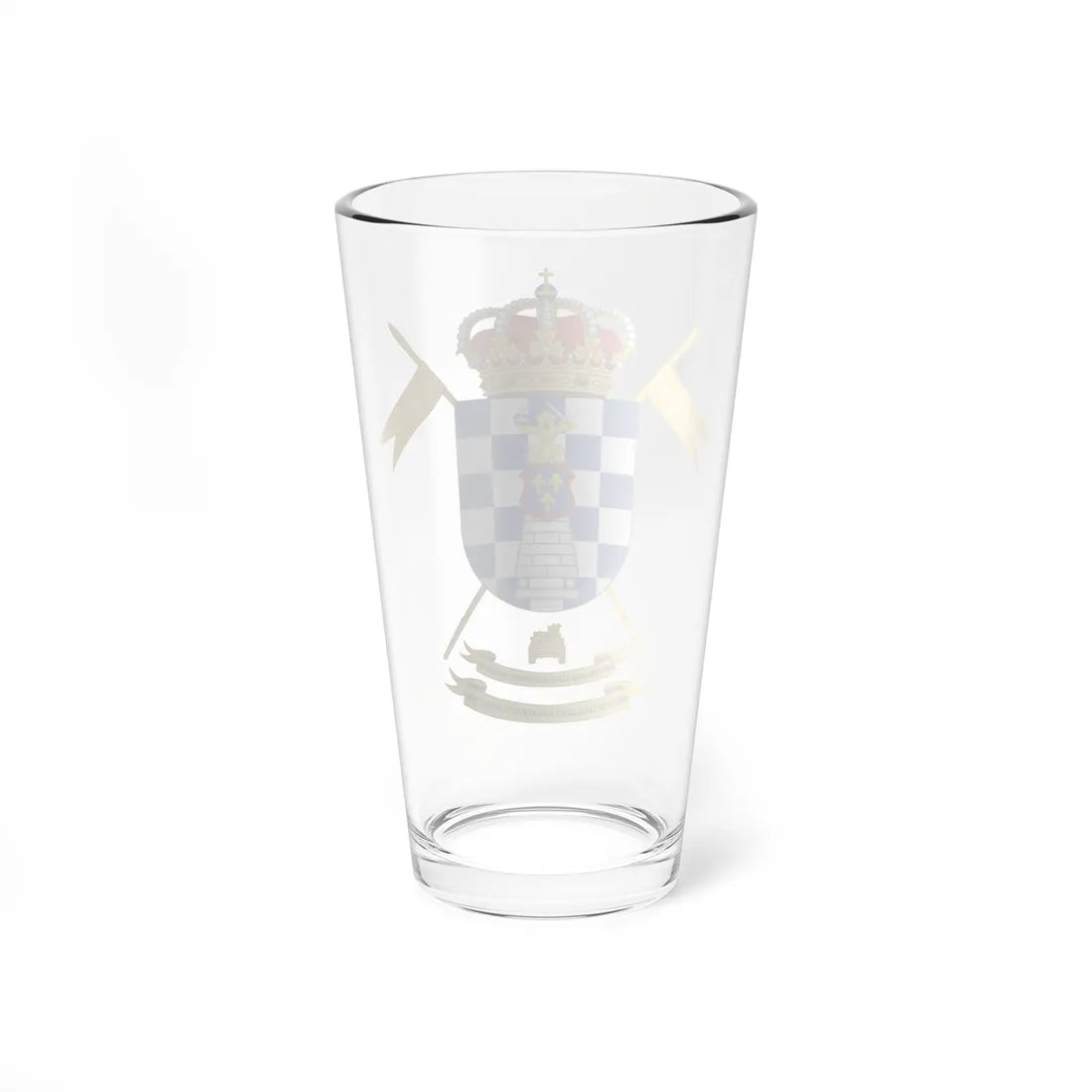 Coat of Arms of the 2nd-10 Armored Cavalry Group Almansa (Spain) (Coat of Arms) Pint Glass 16oz - Go Mug Yourself