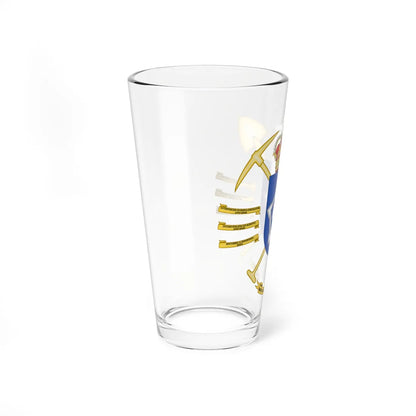 Coat of Arms of the 2nd 11 Camp Building Battalion (Spain) (Coat of Arms) Pint Glass 16oz - Go Mug Yourself