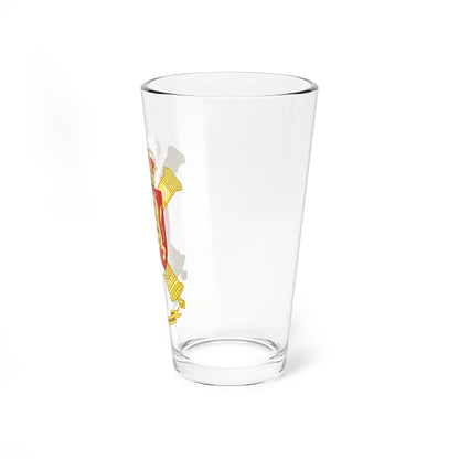 Coat of Arms of the 2nd-11 Field Artillery Battalion (Spain) (Coat of Arms) Pint Glass 16oz - Go Mug Yourself