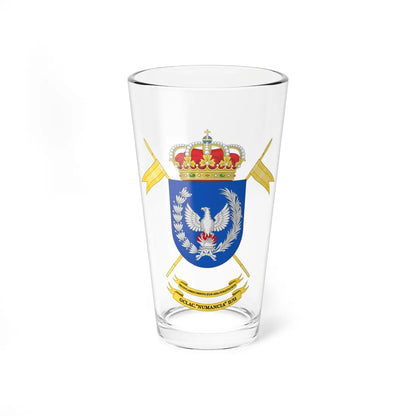 Coat of Arms of the 2nd-11 Light Armored Cavalry Group Numancia (Spain) (Coat of Arms) Pint Glass 16oz 16oz - Go Mug Yourself