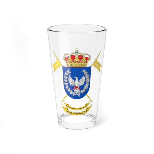 Coat of Arms of the 2nd-11 Light Armored Cavalry Group Numancia (Spain) (Coat of Arms) Pint Glass 16oz 16oz - Go Mug Yourself
