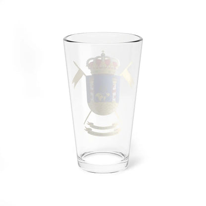 Coat of Arms of the 2nd-11 Mechanized Cavalry Group Húsares Españoles (Spain) (Coat of Arms) Pint Glass 16oz - Go Mug Yourself