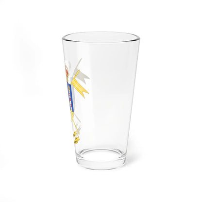 Coat of Arms of the 2nd-11 Mechanized Cavalry Group Húsares Españoles (Spain) (Coat of Arms) Pint Glass 16oz - Go Mug Yourself