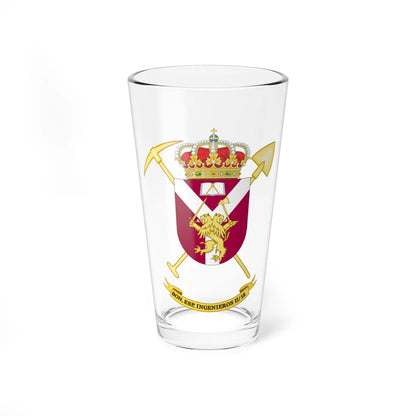 Coat of Arms of the 2nd-12 Railroad Building Battalion (Spain) (Coat of Arms) Pint Glass 16oz 16oz - Go Mug Yourself