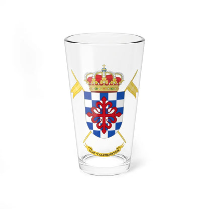 Coat of Arms of the 2nd-16 Armored Cavalry Group Calatrava (Spain) (Coat of Arms) Pint Glass 16oz 16oz - Go Mug Yourself