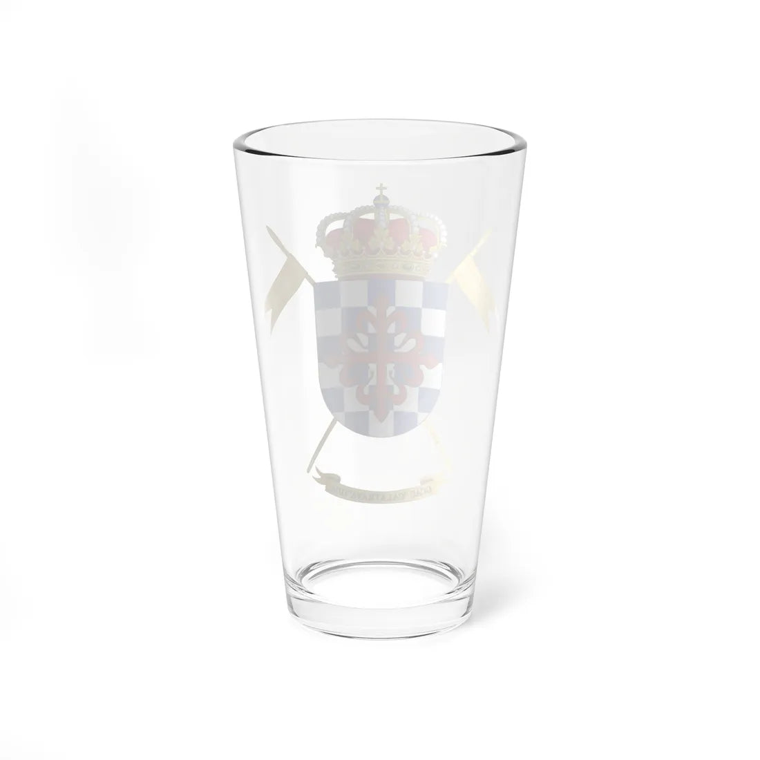 Coat of Arms of the 2nd-16 Armored Cavalry Group Calatrava (Spain) (Coat of Arms) Pint Glass 16oz - Go Mug Yourself