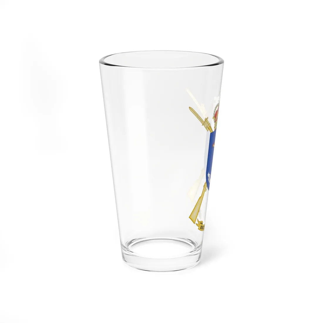 Coat of Arms of the 2nd-2 Mechanized Infantry Battalion Lepanto (Spain) (Coat of Arms) Pint Glass 16oz - Go Mug Yourself