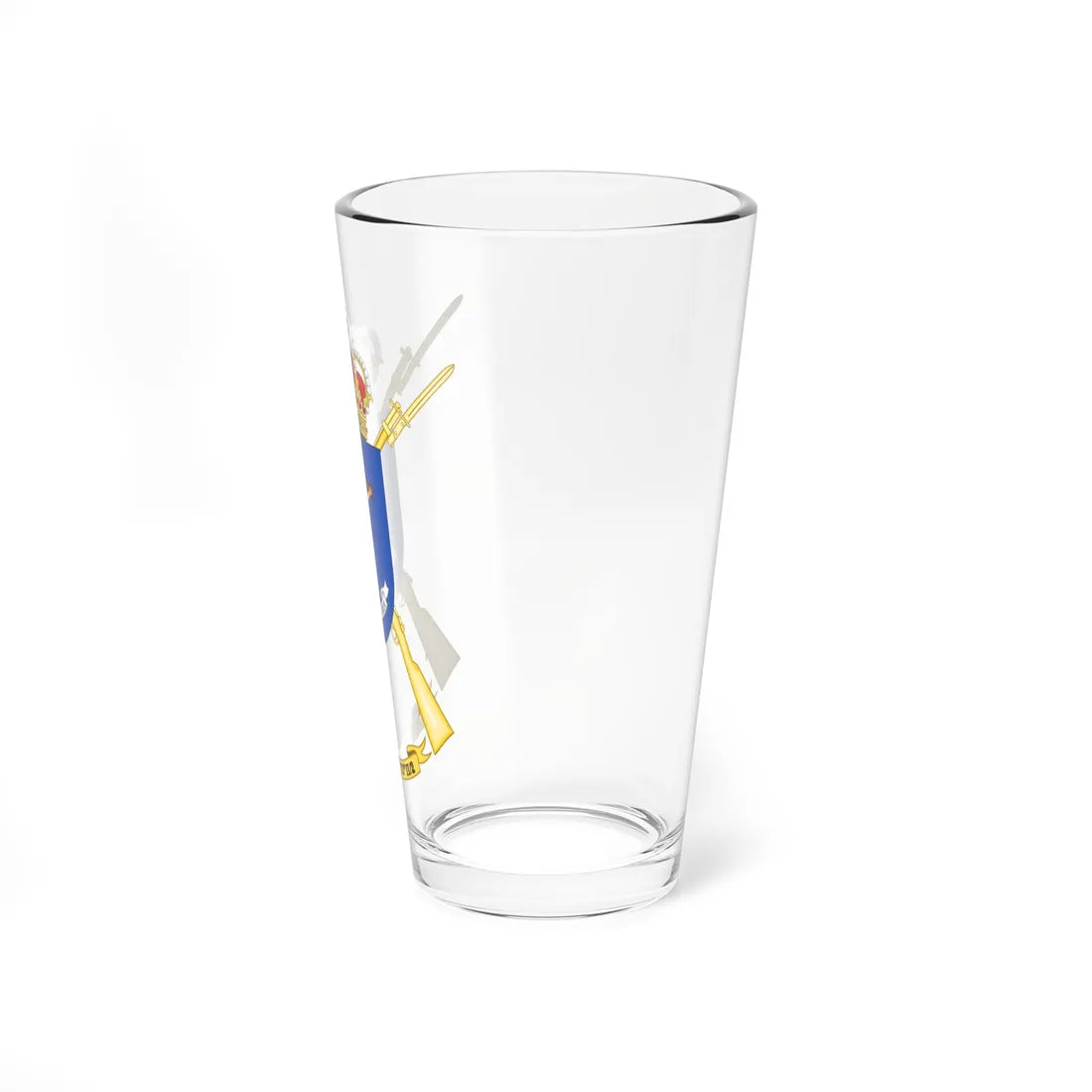 Coat of Arms of the 2nd-2 Mechanized Infantry Battalion Lepanto (Spain) (Coat of Arms) Pint Glass 16oz - Go Mug Yourself