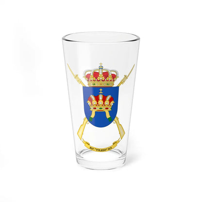 Coat of Arms of the 2nd-3 Protected Infantry Battalion Toledo (Spain) (Coat of Arms) Pint Glass 16oz 16oz - Go Mug Yourself