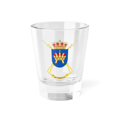 Coat of Arms of the 2nd-3 Protected Infantry Battalion Toledo (Spain) (Coat of Arms) Shot Glass 1.5oz 1.5oz - Go Mug Yourself