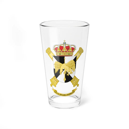 Coat of Arms of the 2nd-30th Air Defence Artillery Battalion (Spain) (Coat of Arms) Pint Glass 16oz 16oz - Go Mug Yourself