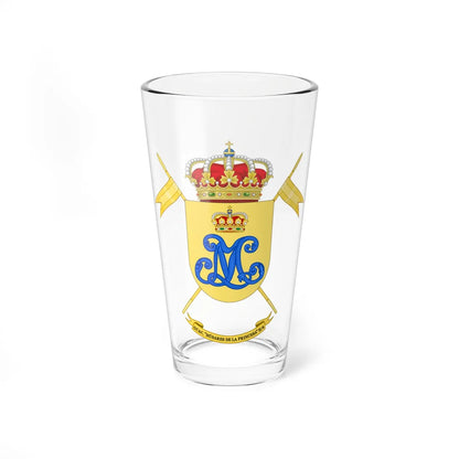 Coat of Arms of the 2nd-4 Cavalry Armored Group Princesa (Spain) (Coat of Arms) Pint Glass 16oz 16oz - Go Mug Yourself