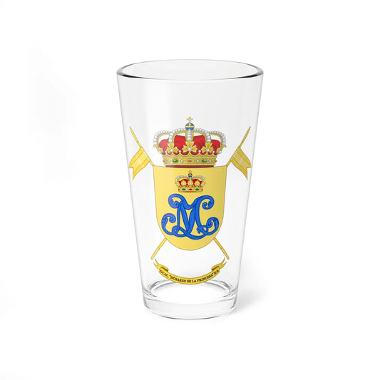 Coat of Arms of the 2nd-4 Cavalry Armored Group Princesa (Spain) (Coat of Arms) Pint Glass 16oz 16oz - Go Mug Yourself