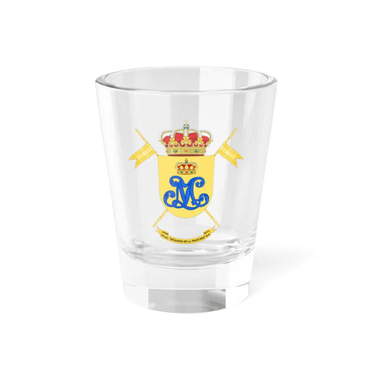 Coat of Arms of the 2nd-4 Cavalry Armored Group Princesa (Spain) (Coat of Arms) Shot Glass 1.5oz 1.5oz - Go Mug Yourself